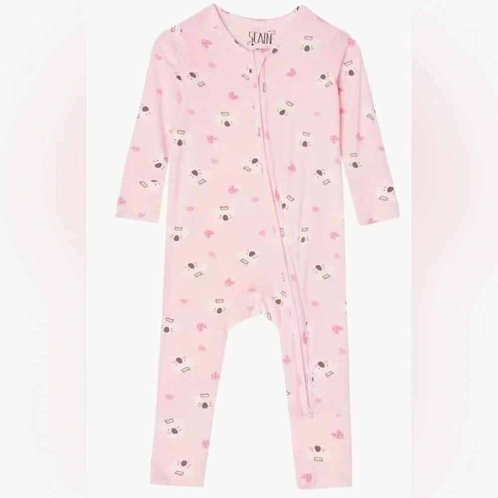STAINF | ๐ Bamboo Convertible Zip Romper - Picture 1 of 6